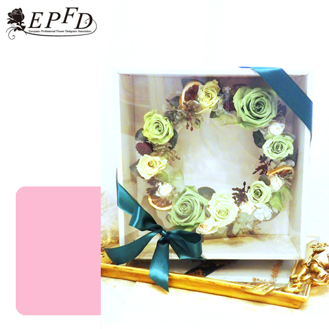 プリザーブドフラワー　リース