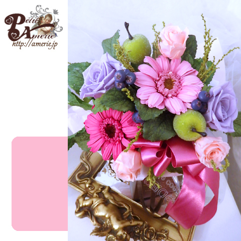 プリザーブドフラワー　パリのミニブーケ